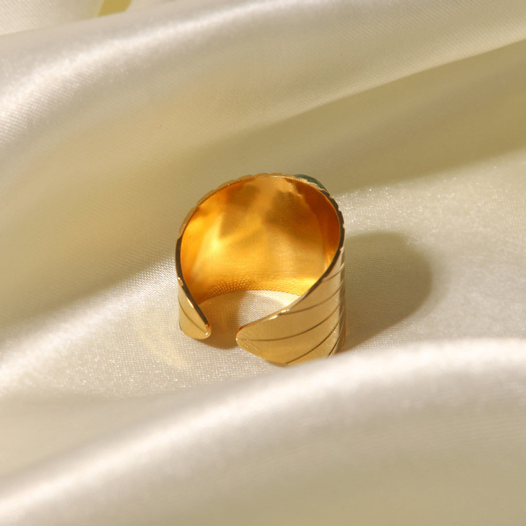Anillo ancho de turquesa africana "Majestad de la turquesa africana" de Olivenorma
