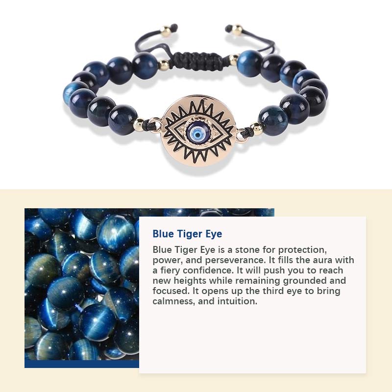Pulsera de protección contra el mal de ojo de tigre