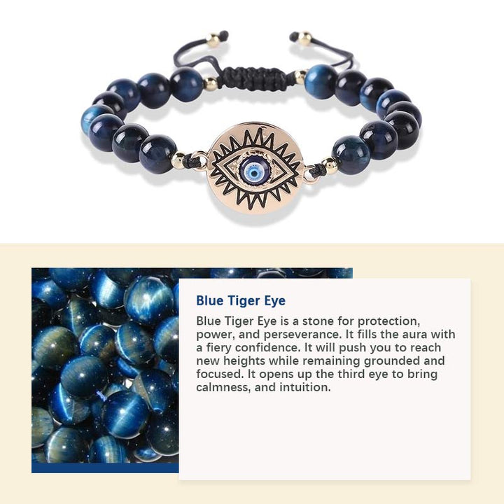 Pulsera de protección contra el mal de ojo de tigre