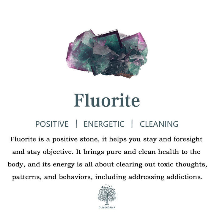 Lámpara de cristal cilíndrica de fluorita natural de Olivenorma