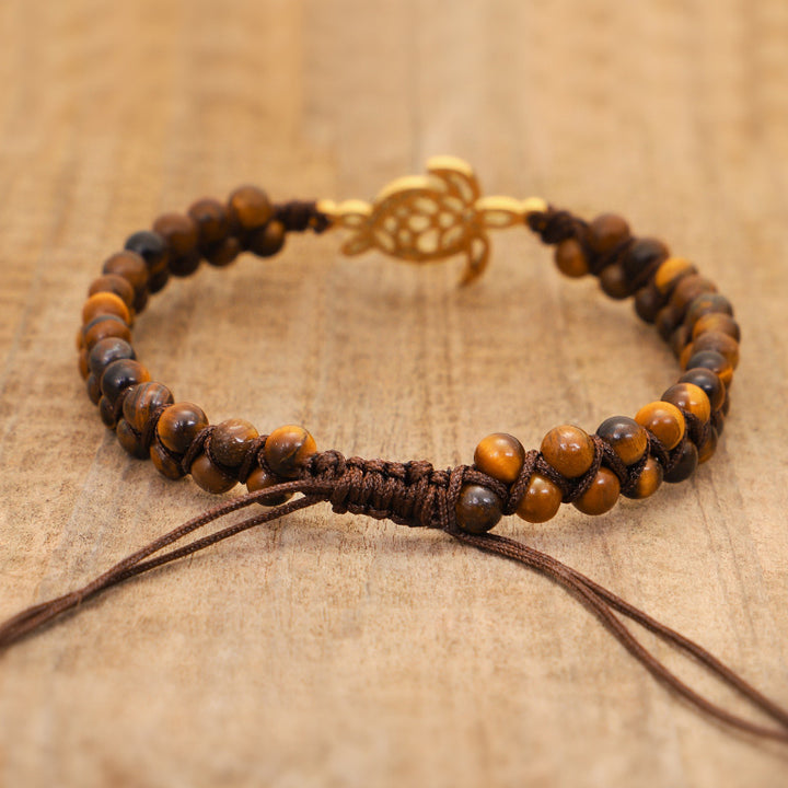 Pulsera de tortuga de piedra natural