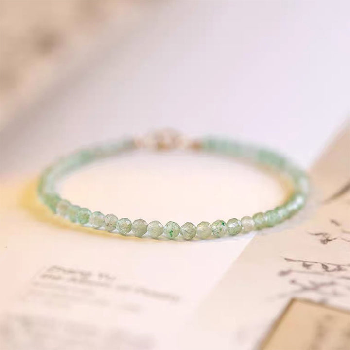 Pulsera de aventurina verde con la suerte de Lady Luck 