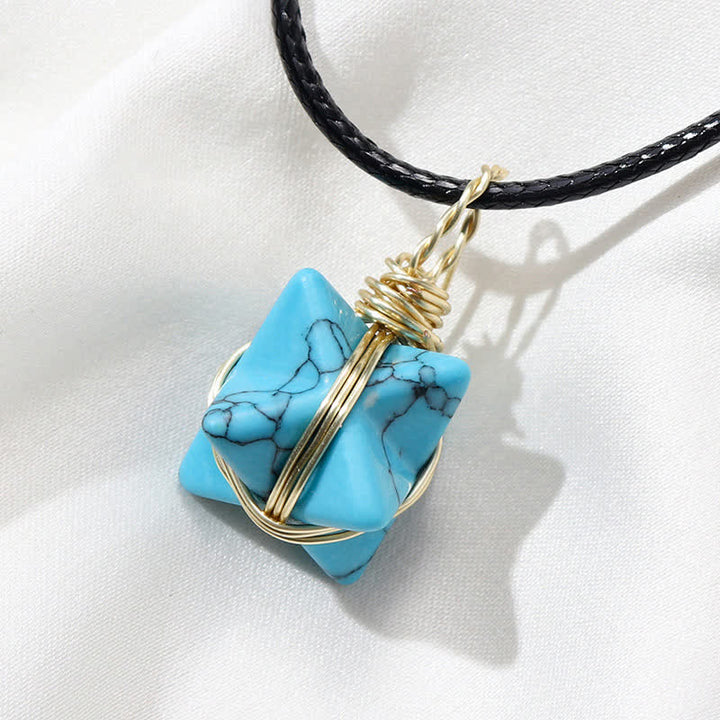 VEHÍCULO DE LUZ DIVINA - Collar Merkaba de Cristal 