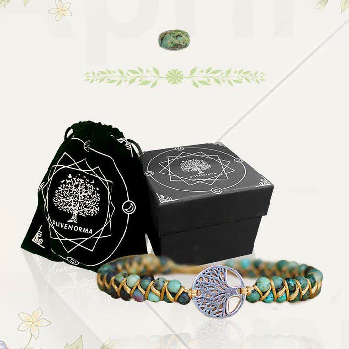 Pulsera de piedra de transformación y evolución espiritual de Olivenorma