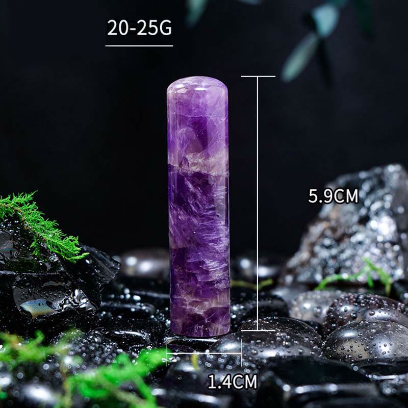 Adorno cilíndrico de cristal de chakra natural de Olivenorma, decoración con piedras preciosas