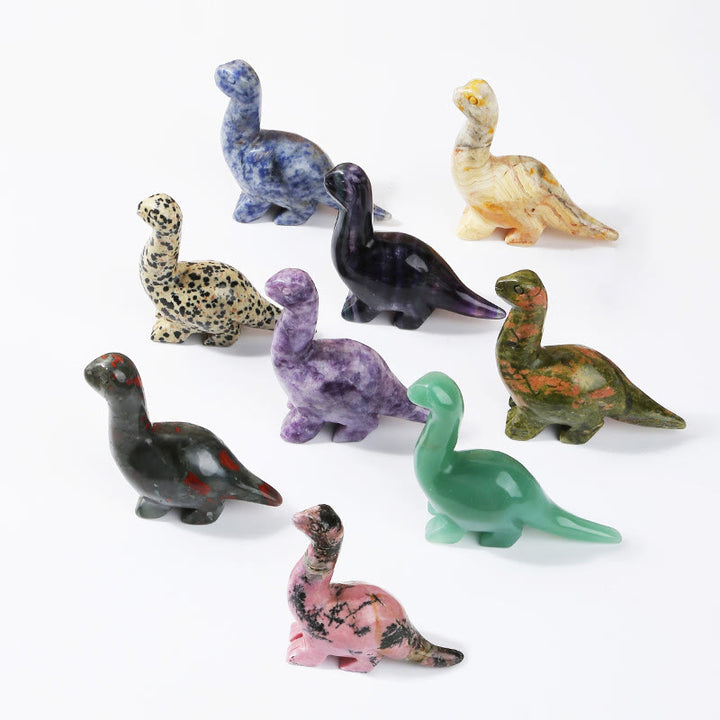 Adorno para el hogar con forma de dinosaurio de cristal de 2,5 pulgadas de Olivenorma