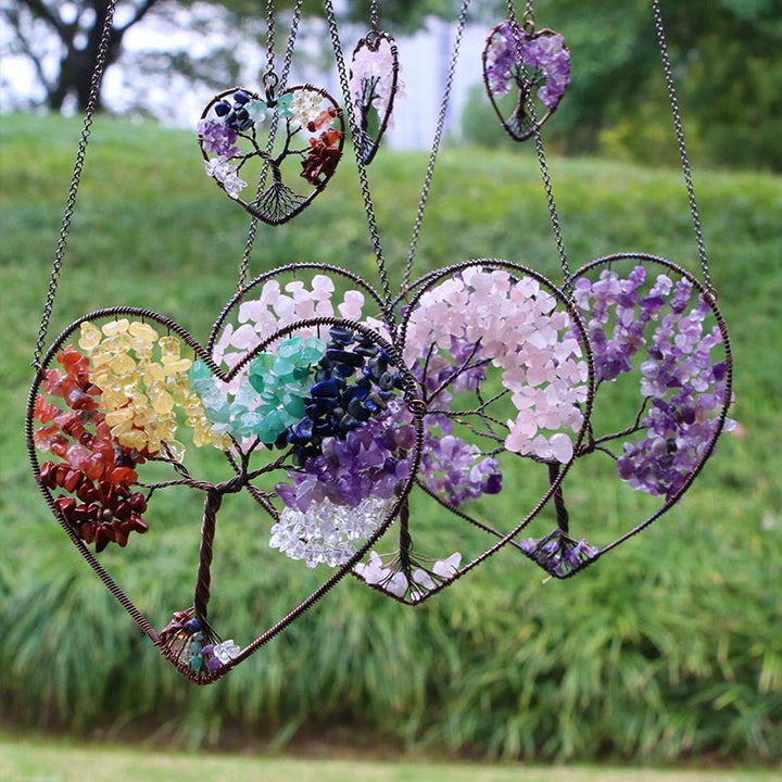 Adornos decorativos del árbol de la vida del amor de los chakras de Olivenorma 