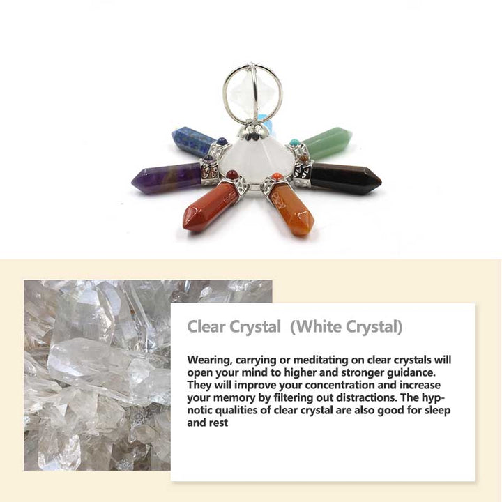 Decoración de chakras con cristales naturales de Olivenorma