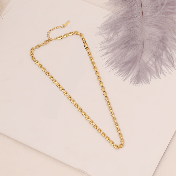 Conjunto de collar, pulsera y pendientes con ojo malvado de amazonita natural de Olivenorma