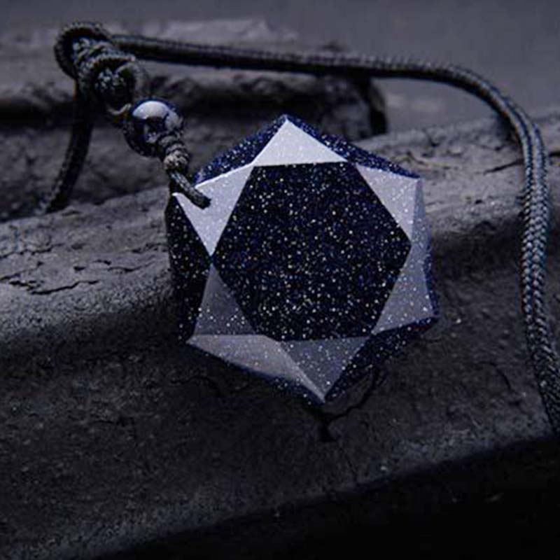 Collar curativo de piedra arenisca azul Olivenorma