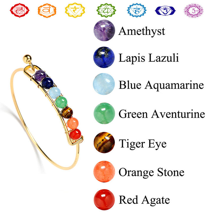 Pulsera de sanación de chakras con orgón de Olivenorma 
