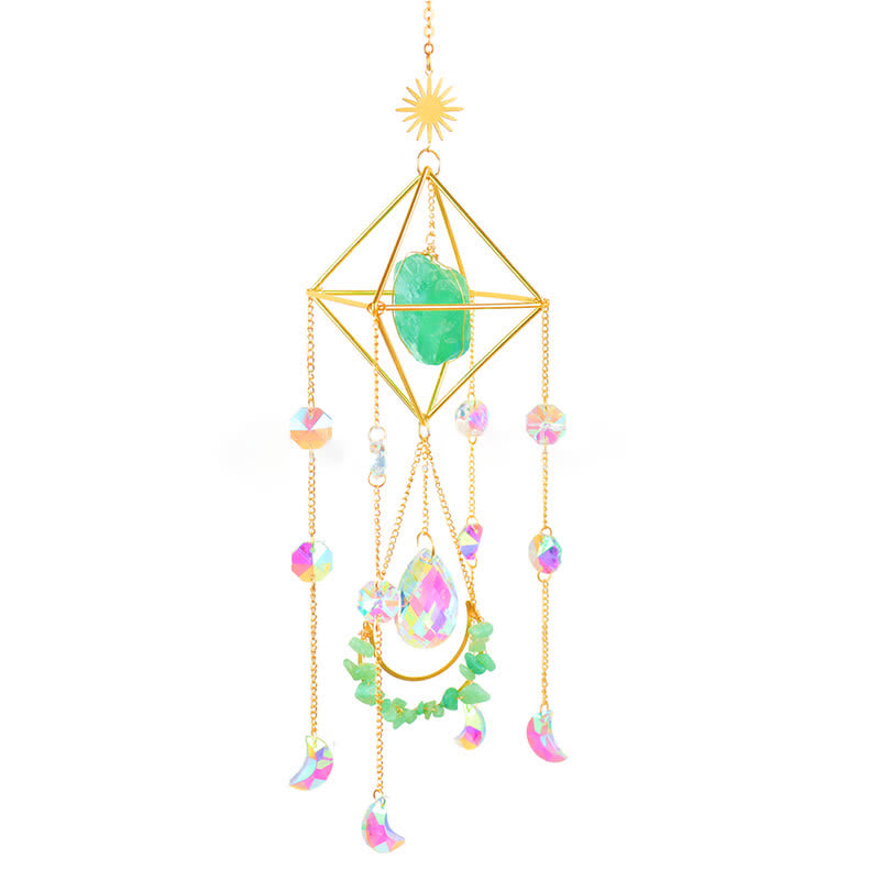 Adorno de piedra preciosa atrapasol de cristal Rainbow Maker de Olivenorma 