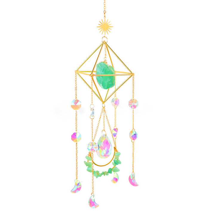Adorno de piedra preciosa atrapasol de cristal Rainbow Maker de Olivenorma 