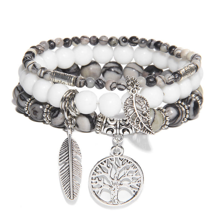 Juego de 3 pulseras con el árbol de la vida "Momentos de sanación de la naturaleza" de Olivenorma 