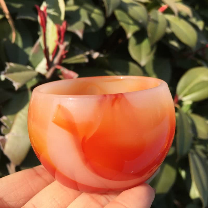 Cuenco de cornalina de Olivenorma , decoración de cristal energético
