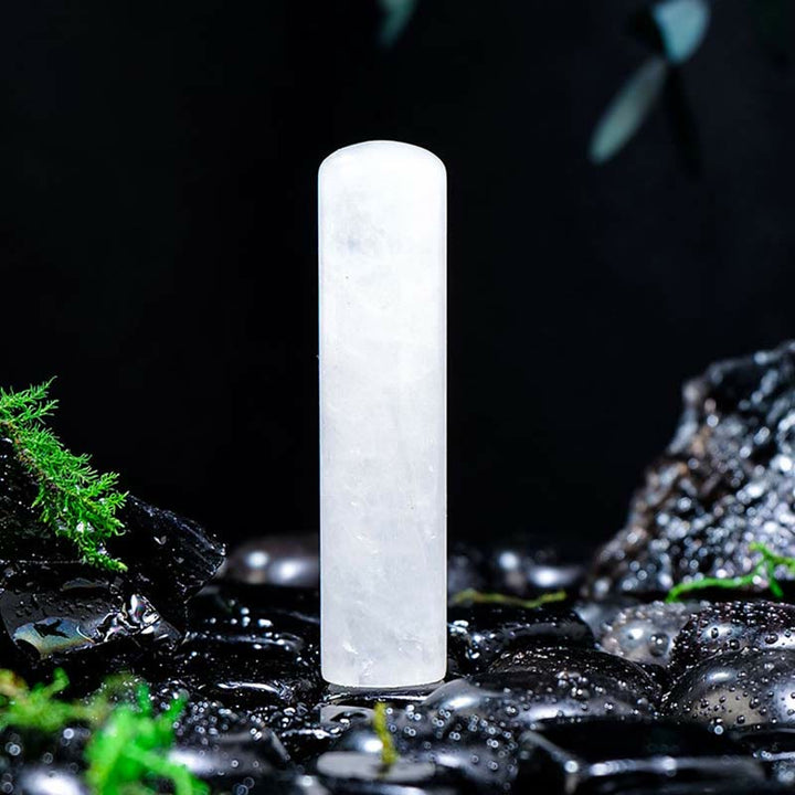 Adorno cilíndrico de cristal de chakra natural de Olivenorma, decoración con piedras preciosas