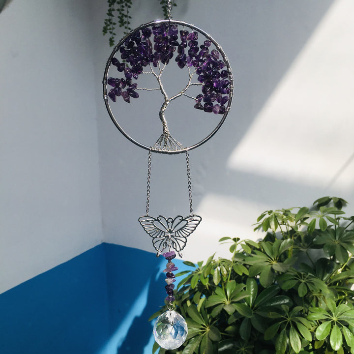 Adorno colgante de mariposa del árbol de la vida de Olivenorma
