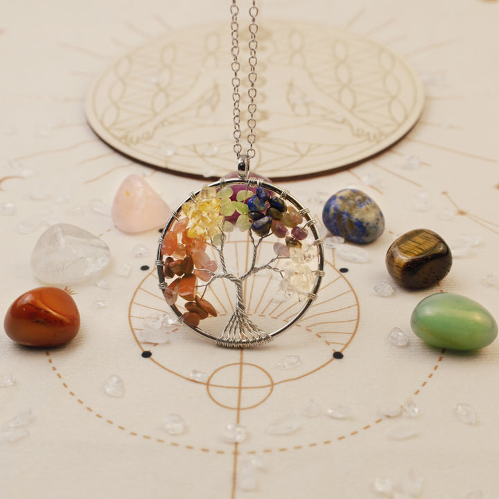 Collar de sanación de chakras con orgón de Olivenorma 