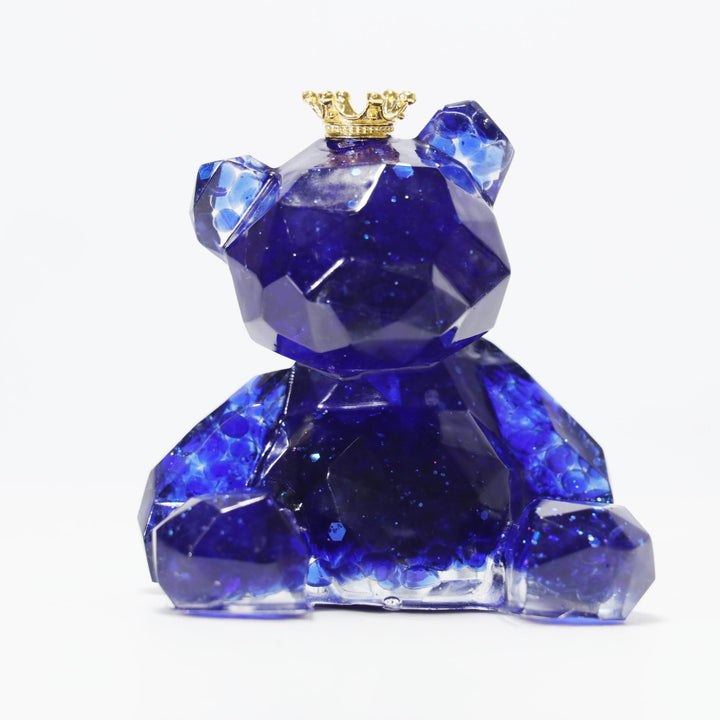 Adorno de oso de resina con grava de cristal de Olivenorma , decoración con piedras preciosas