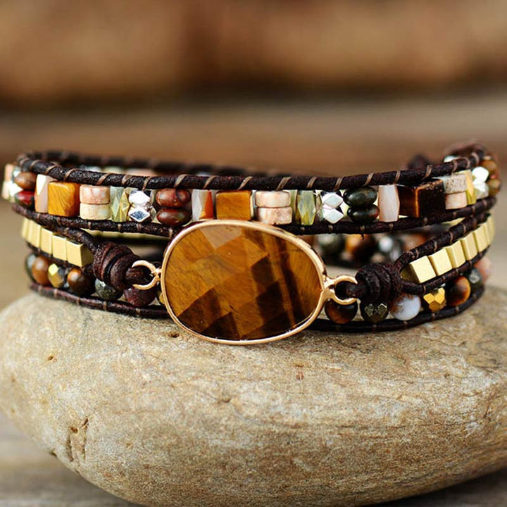 Pulsera de ojo de tigre de Olivenorma