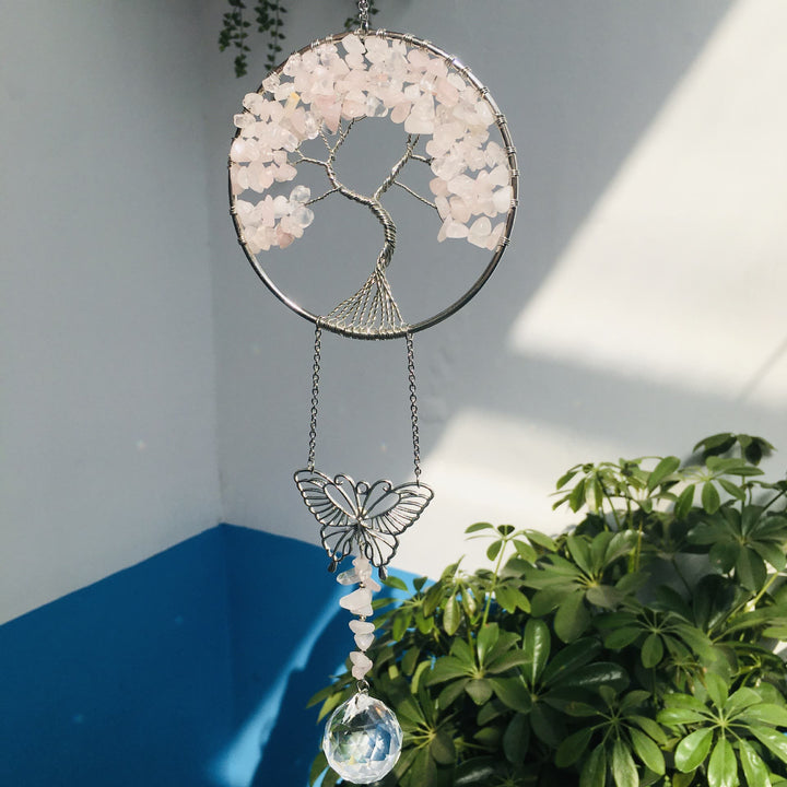 Adorno colgante de mariposa del árbol de la vida de Olivenorma