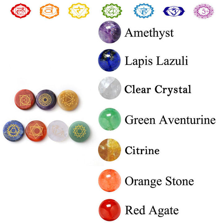 Juego de cristales para la curación de chakras