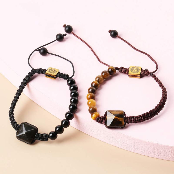 Pulsera protectora de ojo de tigre natural