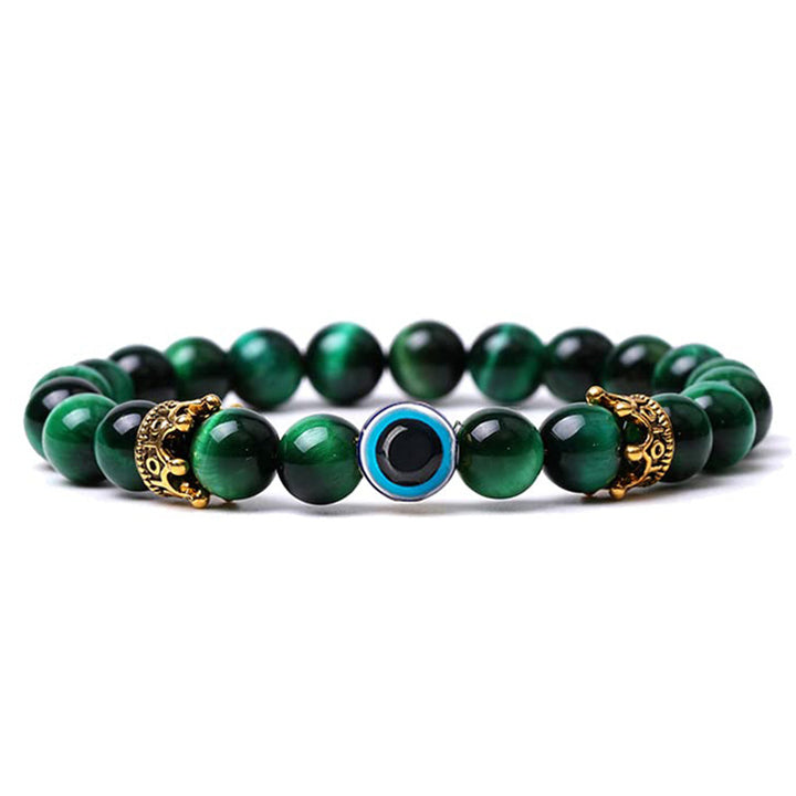 Pulsera de turquesa con protección contra el mal de ojo de Olivenorma 