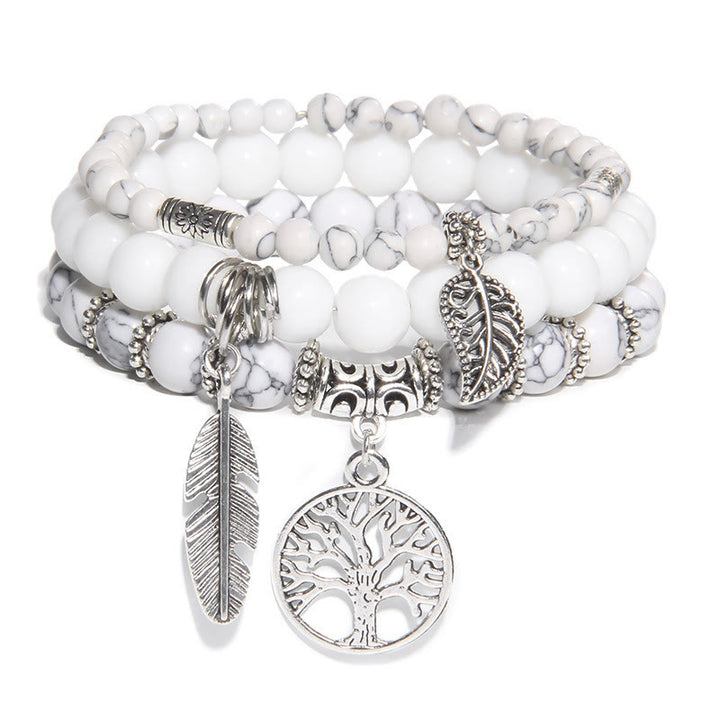 Juego de 3 pulseras con el árbol de la vida "Momentos de sanación de la naturaleza" de Olivenorma 