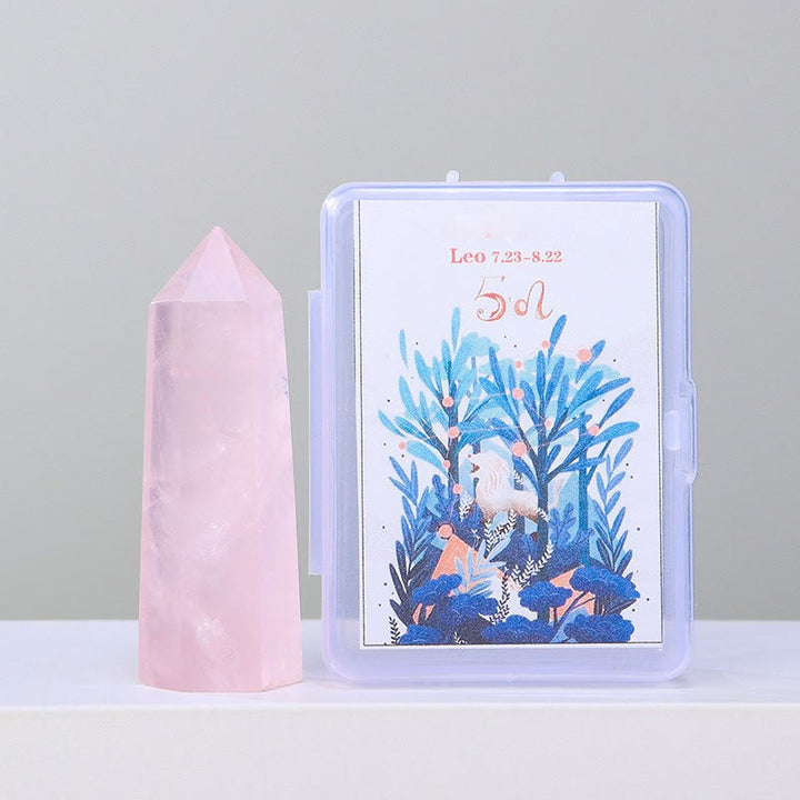 Juego de adornos de doce constelaciones con varitas de cristal natural de Olivenorma