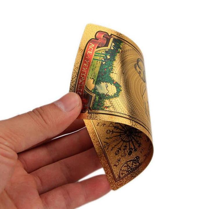 Cartas de tarot holográficas de adivinación de lujo premium de Olivenorma