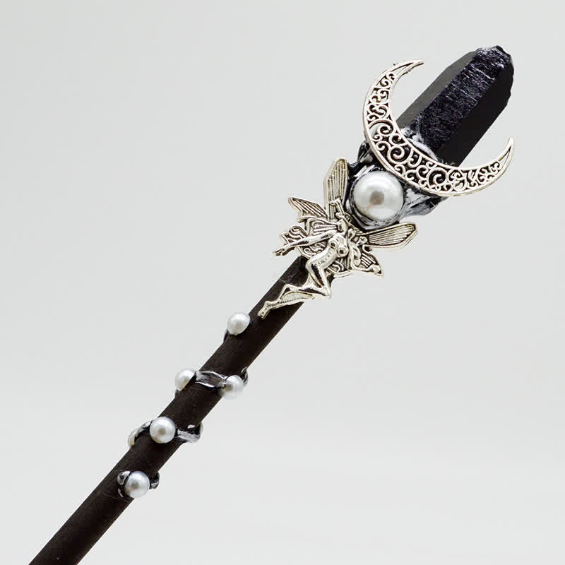 Varitas de cristal de hada de la luna, el sol y la estrella de Olivenorma