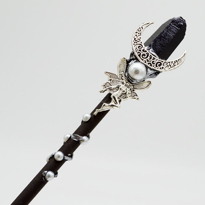 Varitas de cristal de hada de la luna, el sol y la estrella de Olivenorma