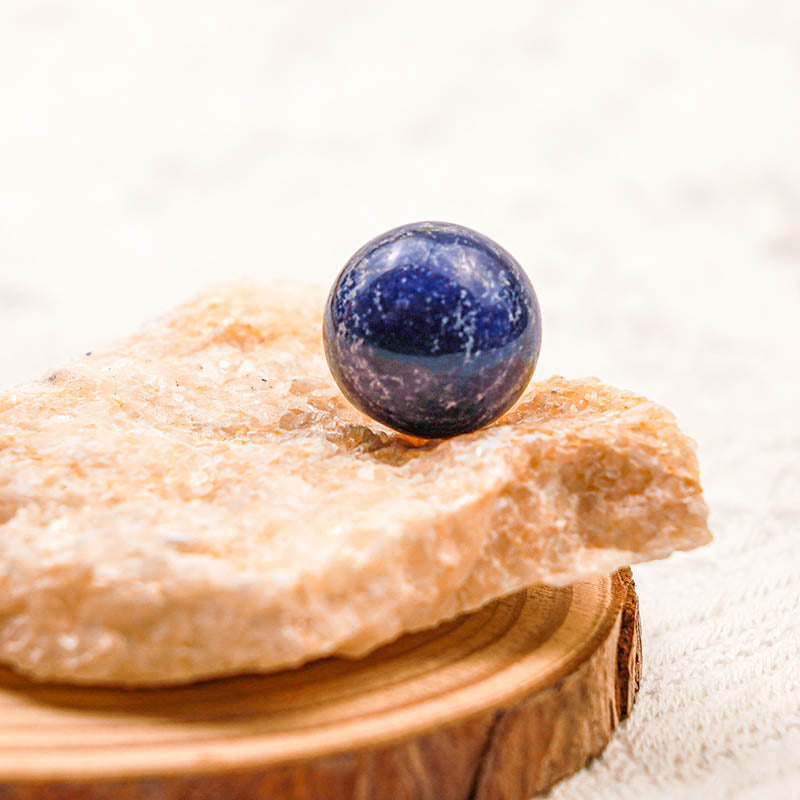 Esfera de cristal de paz y sanación de zafiro Olivenorma