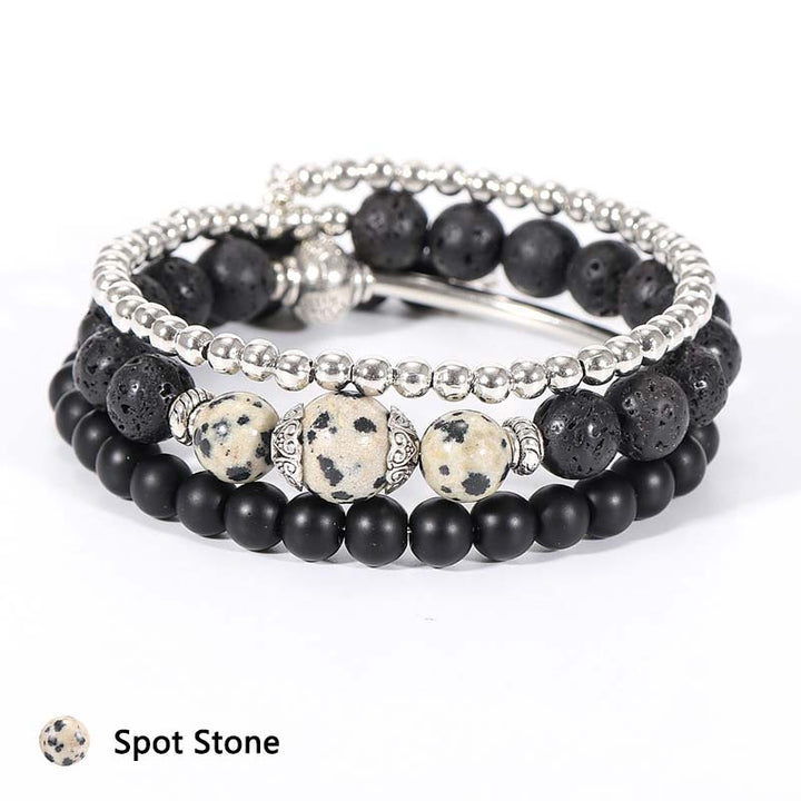 Pulsera de piedra protectora de cristal natural