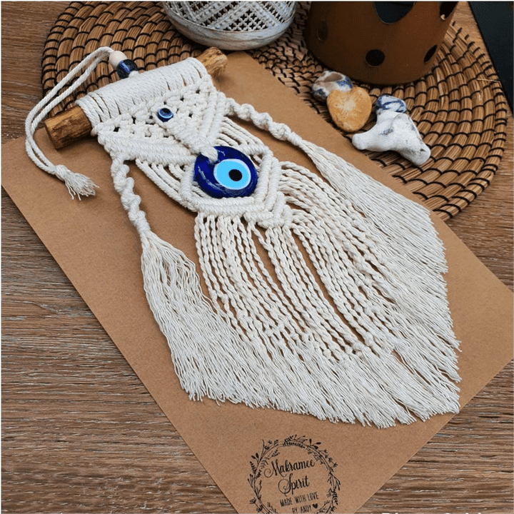 Adorno decorativo para colgar en la pared con forma de ojo malvado de Olivenorma