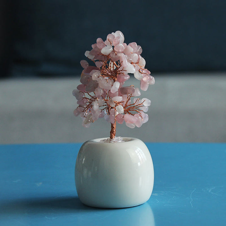 Árbol de Feng Shui con piedras preciosas de múltiples cristales de Olivenorma 