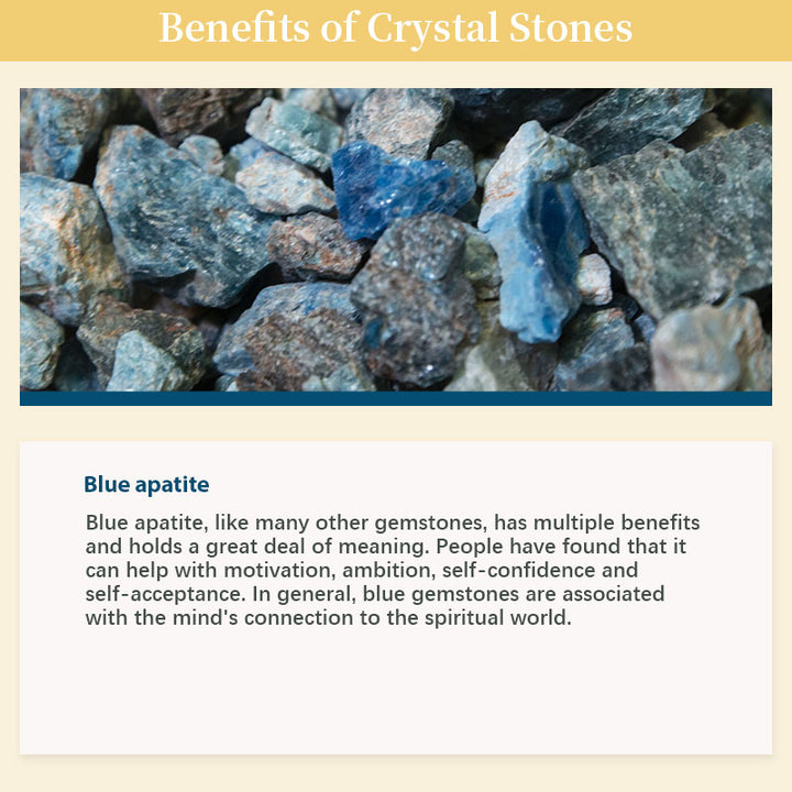 Esfera de cristal de apatita azul para fortalecer 