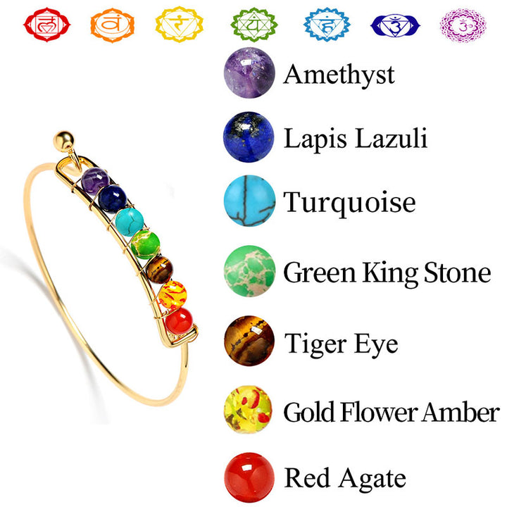 Pulsera de sanación de chakras con orgón de Olivenorma 
