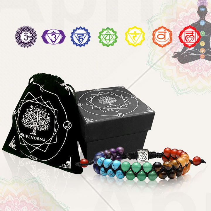 Pulsera de sanación de chakras con orgón de Olivenorma 