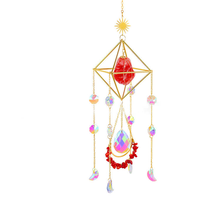 Adorno de piedra preciosa atrapasol de cristal Rainbow Maker de Olivenorma 