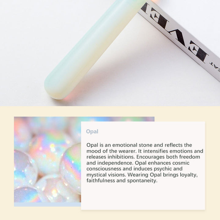 Varitas de cristal curativas con cristales naturales Olivenorma