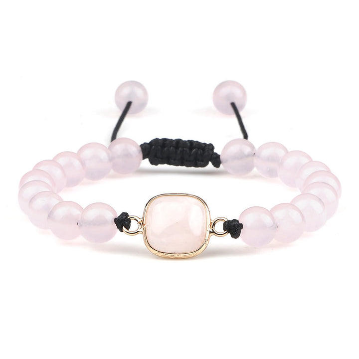 Pulsera de cuentas de opalita con piedra de ojo de gato de Olivenorma
