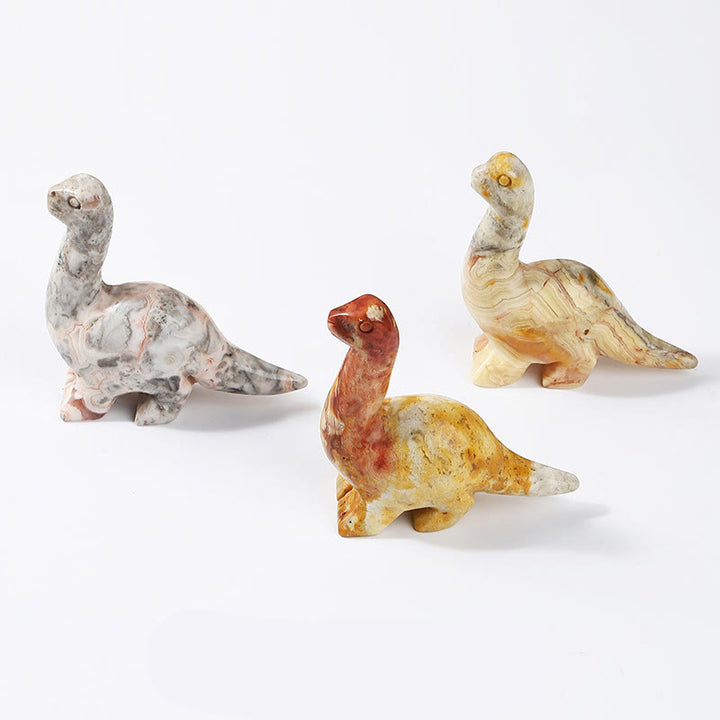 Adorno para el hogar con forma de dinosaurio de cristal de 2,5 pulgadas de Olivenorma