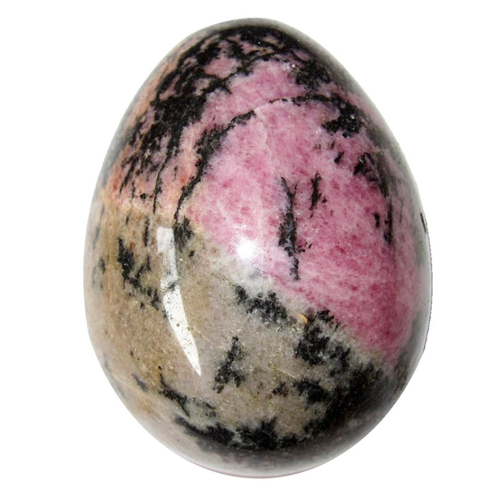 Huevo de cristal de amor propio de rodonita de Pascua