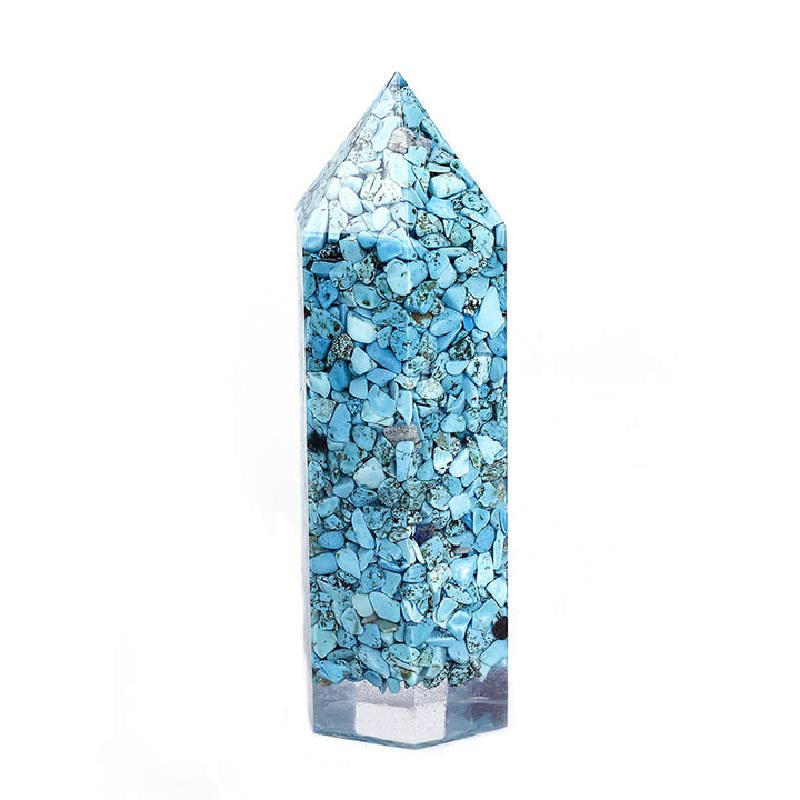 Decoración de protección de chakras con cristales naturales. 