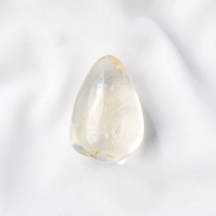 Piedra natural pulida en forma de gota de cristal natural Olivenorma