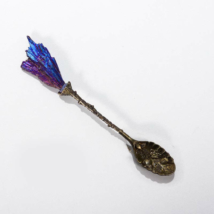 Cuchara decorativa de hierbas con forma de bruja de cristal de Olivenorma