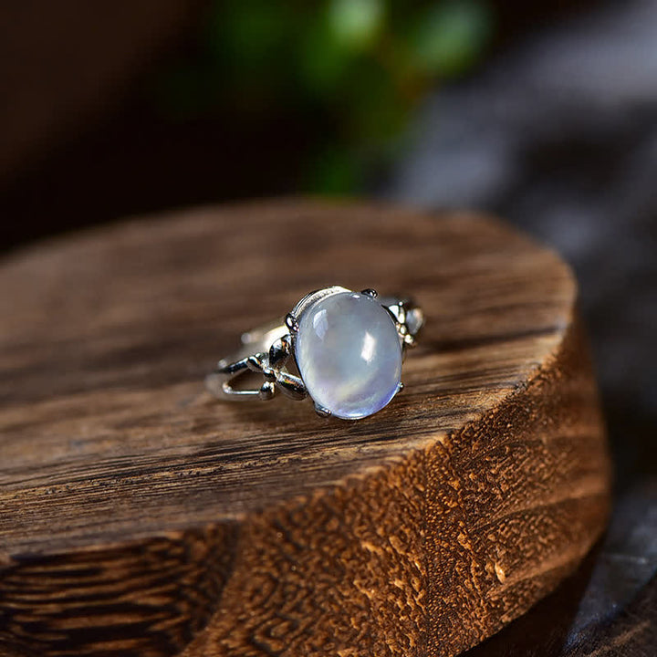 Anillo positivo de aguamarina natural de Olivenorma