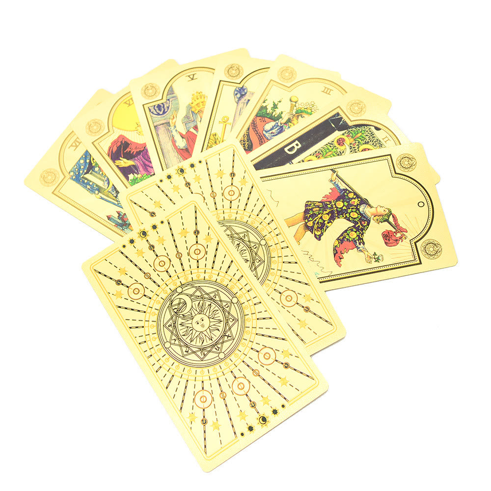 Cartas del Tarot Sol y Luna de Olivenorma 80ps "El Loco" Waite